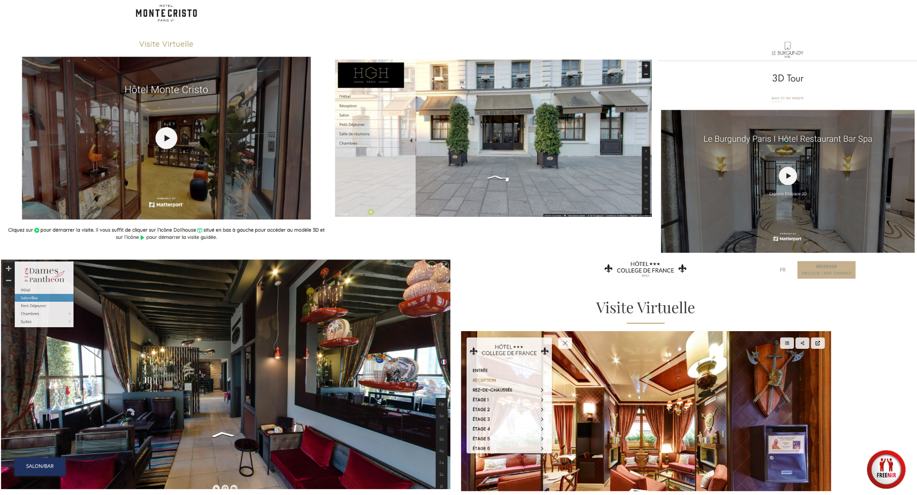 Les hotels parisiens en visite virtuelle